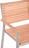 Close-up of a wooden and metal chair. Produktbild-Vorschau