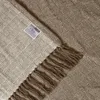 HOMESCAPES Malda Tagesdecke braun mit Fransen 225 x 255 cm Produktbild-Vorschau 4