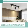 ZMH LED Deckenleuchte 3 Flammig Deckenstrahler Schwarz GU10 Produktbild-Vorschau 7