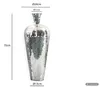 WOHNLING Vaso da pavimento in alluminio, 70 cm, argento. Anteprima dell’immagine prodotto 3
