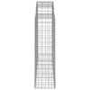 Gabionen mit Hochbogen 15Stk. 200x50x140/160cm Verzinktes Produktbild-Vorschau 5