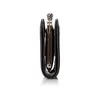 A side view of a black wallet with a clasp closure. Anteprima dell’immagine prodotto