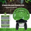 Gartenscooter mit Ablage Stahl 150 kg Sitzhöhe 44-52 cm Produktbild-Vorschau 2