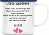 Trendation - Hunde Papa Geschenk Emaille Tasse mit Spruch Produktbild-Vorschau 1