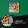Coloray Uhr auf Leinwand 30x30 cm Wand Uhr Dekoration Produktbild-Vorschau 5