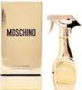 A gold bottle of Moschino Fresh Gold Eau de Parfum and its packaging are displayed against a white background. Produktbild-Vorschau
