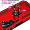 A close-up view of a red phone case with a rotating ring. Produktbild-Vorschau