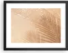 Gerahmtes Poster - Schwarzer Rahmen - Sand Schatten Blätter Produktbild-Vorschau 1