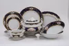 Zestaw obiadowy Sonata, czeska porcelana, kobalt, róż, Podgląd zdjęcia produktu 2