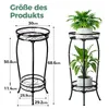 Bamworld Pflanzenständer Indoor Outdoor Hohes 2-stufiges Produktbild-Vorschau 4