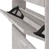 vidaXL Szafka na buty betonowa szara 59x17x108 cm materiał Podgląd zdjęcia produktu 7
