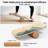 FunLife Balance Board en bois de bouleau avec roulette Voir les images du produit 4