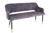 Design Sitzbank FRANCE 160cm Samt grau Ziersteppung Produktbild-Vorschau 4