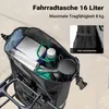 Torba na bagażnik Wiltec czarna, bagażnik rowerowy 16 l, Podgląd zdjęcia produktu 5
