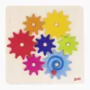 goki Zahnradspiel 7 Räder natur/bunt  Holz 21x21cm Produktbild-Vorschau 7