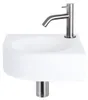 Lavabo Cleo - Lavabo da appoggio angolare con foro per Anteprima dell’immagine prodotto 3