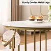CLIPOP Couchtisch 2er Set Rund mit Marmoroptik, Produktbild-Vorschau 3