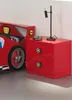 Vipack Nachttisch Monza 2-Schubladen Holz Rot Produktbild-Vorschau 8
