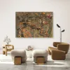 Leinwandbild dschungel-affen 100x70 cm Feeby braun wandbild Produktbild-Vorschau 2