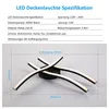 IMPTS LED Deckenleuchte 16W Modern Deckenlampe Schwarz mit Produktbild-Vorschau 2