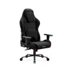 A black gaming chair with red accents, shown from a three-quarter front view against a white background. Podgląd zdjęcia produktu