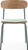 CALICOSY - Lot de 2 chaises en tissu avec pieds en métal Voir les images du produit 3