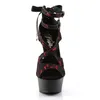DELIGHT-678LC Damen Sandale von Pleaser, Rot EU 35, US 5 Produktbild-Vorschau 2