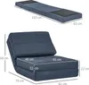 HOMCOM Bodensofa klappbar Schlafsessel 5-stuhfig Produktbild-Vorschau 3