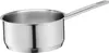A stainless steel saucepan with a long handle is shown against a white background. Produktbild-Vorschau