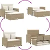 vidaXL Sofa ogrodowa z poduszkami 2-osobowa Beżowy Podgląd zdjęcia produktu 4