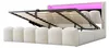 180x200 cm Polsterbett Doppelbett mit LED, USB & Typ-C, Produktbild-Vorschau 11