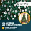DEUBA® Vánoční ozdoby 100ks Ø 3-6cm plastové matné lesklé Náhled obrázku produktu 2