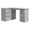 A corner desk with a concrete-like finish. Podgląd zdjęcia produktu