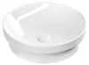 Sapho inbouw wastafel, keramiek, diameter 43 cm, wit Productafbeelding-voorbeeld 1