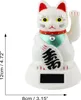 Glückskatze - Maneki-neko - Winkekatze Solar - 12 cm - weiß Produktbild-Vorschau 5