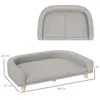 PawHut Hundesofa, Haustiersofa Katzensofa mit Kissen für Produktbild-Vorschau 3