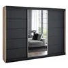 Schwebetürenschrank 200 cm, 3-türig, mit Spiegel & 4 Produktbild-Vorschau 1