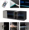 Mondeer TV-Lowboard TV-Schrank mit LED-Beleuchtung 140cm Produktbild-Vorschau 3