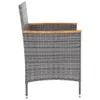 vidaXL Chaises de jardin 4 pcs. Poly rotin gris Voir les images du produit 3