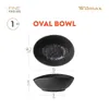Wilmax Ovale Schale Schwarz 19 x 15 x 6 cm Porzellan Produktbild-Vorschau 4