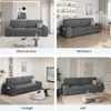 Yaheetech 3-Sitzer Sofa 212×81 cm Polstersofa aus Cordstoff Produktbild-Vorschau 9