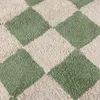Volero - Rund Retro Teppich - Gambit Grün Weiß - Ø 80 cm - Produktbild-Vorschau 7