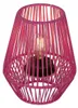 LED-Solartischlampe - H 25 cm - Pink - Schwarz - Kunststoff Produktbild-Vorschau 1