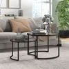 HOMCOM Couchtisch 2er-Set, Beistelltisch mit Stahlgestell, Produktbild-Vorschau 2