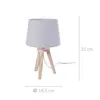 Stolní lampa se stínítkem, dekorativní, barva šedá Náhled obrázku produktu 2