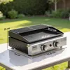 Outsunny Gasgrill 5 KW Tischgrill mit 2 Brenner Grillrost Produktbild-Vorschau 3