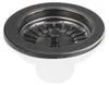Bruckner Waschbecken Edelstahl Auslass 6/4", gun metal Produktbild-Vorschau 1