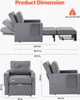 Sofa rozkładana i fotel SucceBuy z kieszenią boczną, Podgląd zdjęcia produktu 2