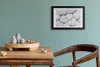 Bild 30x20 MDF-Rahmen, Wandkunst Weißer Hintergrund Herz Produktbild-Vorschau 2