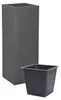 VIVANNO Bac à plantes zinc BLOCK colonne, anthracite mat - Voir les images du produit 5